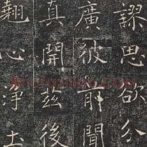 唐代 褚遂良 楷书《雁塔圣教序 之十七》毛笔书法楷书作品图片欣赏