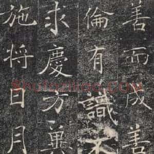 唐代 褚遂良 楷书《雁塔圣教序 之二十八》毛笔书法楷书作品图片欣赏