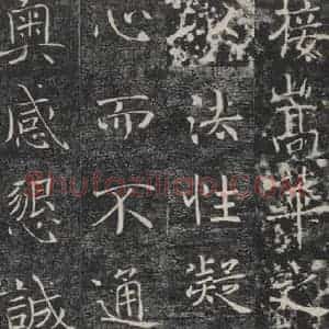 唐代 褚遂良 楷书《雁塔圣教序 之四十一》毛笔书法楷书作品图片欣赏