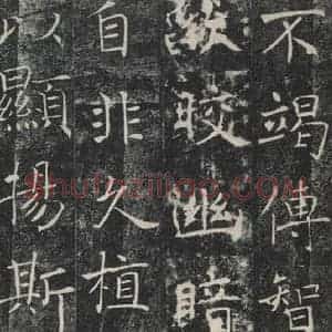唐代 褚遂良 楷书《雁塔圣教序 之四十九》毛笔书法楷书作品图片欣赏