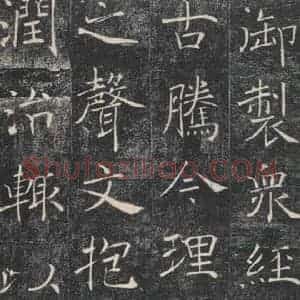 唐代 褚遂良 楷书《雁塔圣教序 之五十一》毛笔书法楷书作品图片欣赏