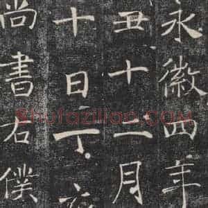 唐代 褚遂良 楷书《雁塔圣教序 之五十三》毛笔书法楷书作品图片欣赏