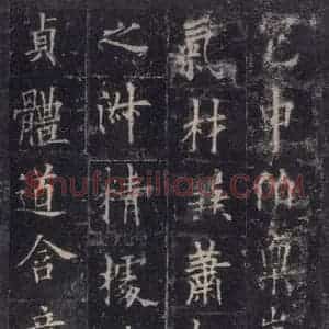 唐代 欧阳询 楷书《皇甫诞碑 之十二》毛笔书法楷书作品图片欣赏