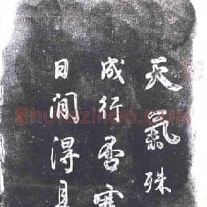 清代 书画碑拓片《铁保临颜真卿寒食帖》高清图片欣赏