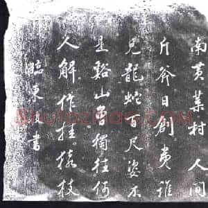 书画碑拓片《临东坡书》高清图片欣赏
