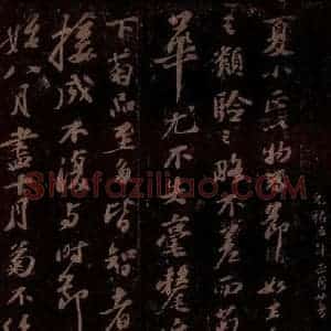 宋代 苏轼《菊说》毛笔书法作品图片欣赏