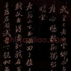 宋代 苏轼《送贾纳倅眉》毛笔书法作品图片欣赏