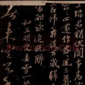 宋代 苏轼《题梅花之一之一》毛笔书法作品图片欣赏