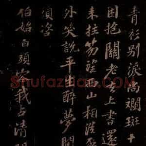 宋代 苏轼《次韵完夫舍人见戏一首之二》毛笔书法作品图片欣赏