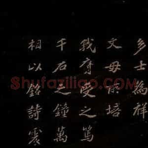 北宋 苏轼 楷书《上清储祥宫碑 之二十》毛笔书法楷书作品图片欣赏