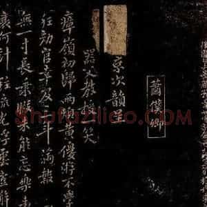 宋代 萧世京 行书《次韵呈器父教授七律》毛笔书法行书作品图片欣赏
