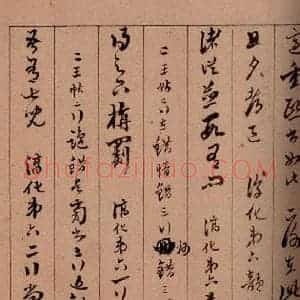 清代 杨宜治 草书《澄清堂帖·题跋 之九》毛笔书法草书作品图片欣赏