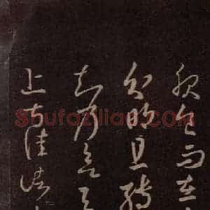 东晋 王羲之 草书《服食而在帖 之一》毛笔书法草书作品图片欣赏