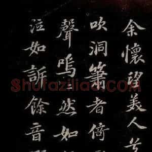 北宋 苏轼《赤壁赋之四》毛笔书法作品图片欣赏