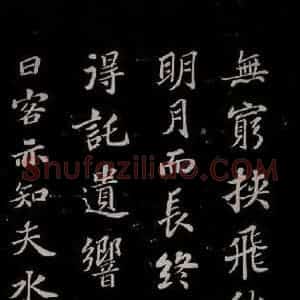 北宋 苏轼《赤壁赋之九》毛笔书法作品图片欣赏