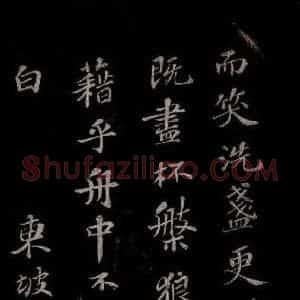 北宋 苏轼《赤壁赋之十三》毛笔书法作品图片欣赏