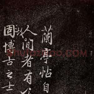 元代 赵孟頫 行书《兰亭序十三跋及临本 之八》毛笔书法行书作品图片欣赏