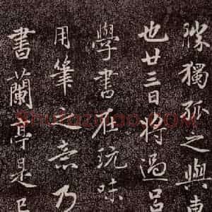 元代 赵孟頫 行书《兰亭序十三跋及临本 之十五》毛笔书法行书作品图片欣赏