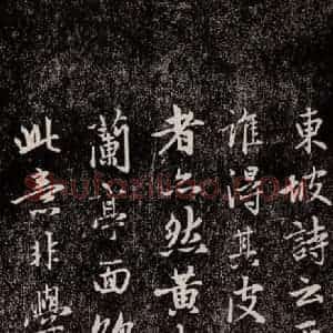 元代 赵孟頫 行书《兰亭序十三跋及临本 之十九》毛笔书法行书作品图片欣赏