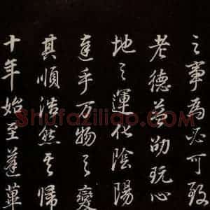 明代 董其昌 草书《邵康节无名公傅程子朱子傅赞并跋 之二十一》毛笔书法草书作品图片欣赏