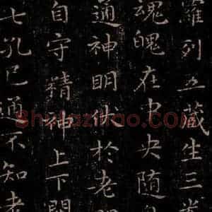 晋 王羲之 行书《黄庭经 之十一》毛笔书法行书作品图片欣赏