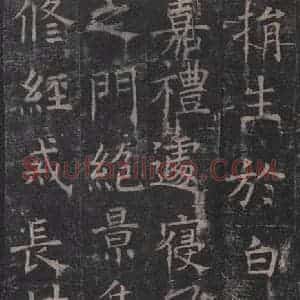 唐代 褚遂良 楷书《孟法师碑 之十》毛笔书法楷书作品图片欣赏