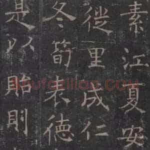 唐代 褚遂良 楷书《孟法师碑 之六》毛笔书法楷书作品图片欣赏