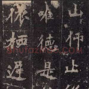 北魏 楷书《张猛龙碑 之四十》毛笔书法楷书作品图片欣赏