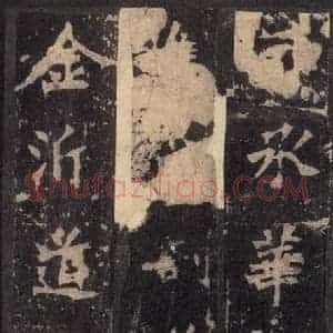 北魏 楷书《张猛龙碑 之四十二》毛笔书法楷书作品图片欣赏
