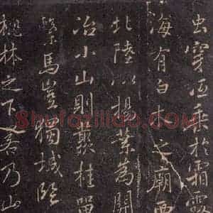 唐代 褚遂良 楷书《古树赋·哀册 之四》毛笔书法楷书作品图片欣赏