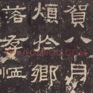 汉代 韦荫 篆《张迁碑 之二十》毛笔书法篆作品图片欣赏