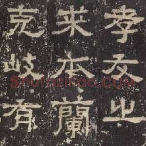 汉代 韦荫 篆《张迁碑 之三十》毛笔书法篆作品图片欣赏