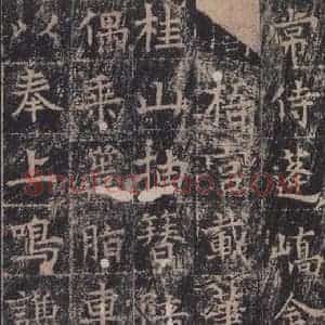 唐代 王玄宗 楷书《王洪范碑 之九》毛笔书法楷书作品图片欣赏