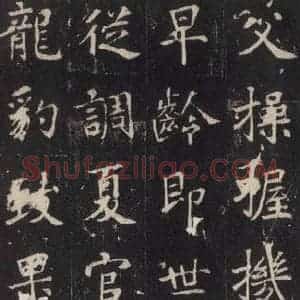 唐代 张增 楷书《段行琛碑 之十二》毛笔书法楷书作品图片欣赏