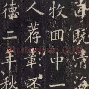 唐代 张增 楷书《段行琛碑 之三十五》毛笔书法楷书作品图片欣赏