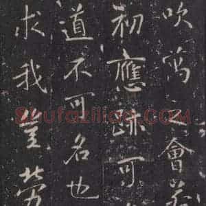 唐代 张徒申 楷书《李玄静碑之十九》毛笔书法楷书作品图片欣赏