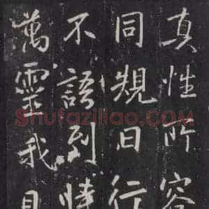 唐代 张徒申 楷书《李玄静碑之三十一》毛笔书法楷书作品图片欣赏
