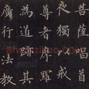 唐代 裴休 楷书《圭峰禅师碑 之二十五》毛笔书法楷书作品图片欣赏