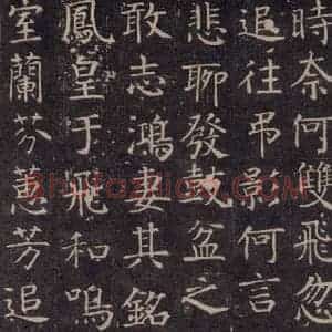 唐代 颜真卿 楷书《王琳墓志 之十三》毛笔书法楷书作品图片欣赏
