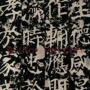 唐代 颜真卿 楷书《郭家庙碑 之三十六》毛笔书法楷书作品图片欣赏