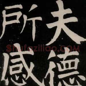 唐代 颜真卿 正书《八关斋功德记 之十八》毛笔书法正书作品图片欣赏