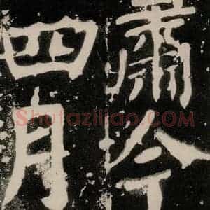唐代 颜真卿 正书《八关斋功德记 之一零九》毛笔书法正书作品图片欣赏