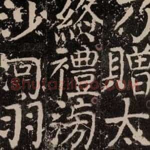 唐代 颜真卿 楷书《宋璟碑 之一百九十八》毛笔书法楷书作品图片欣赏