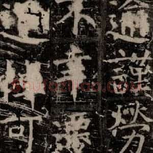唐代 颜真卿 楷书《臧怀恪碑 之四十五》毛笔书法楷书作品图片欣赏