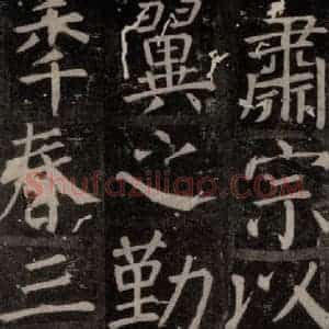 唐代 颜真卿 楷书《臧怀恪碑 之六十四》毛笔书法楷书作品图片欣赏