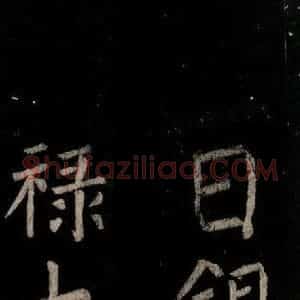 唐代 颜真卿 楷书《乞题放生池额表 之四十》毛笔书法楷书作品图片欣赏