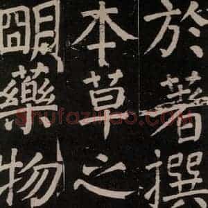 唐代 颜真卿 楷书《李玄靖碑 之七十九》毛笔书法楷书作品图片欣赏