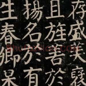 唐代 颜真卿 楷书《颜氏家庙碑 之五十六》毛笔书法楷书作品图片欣赏