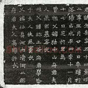 北朝 楷书墓志拓片《北魏杨老寿墓志》高清图片欣赏