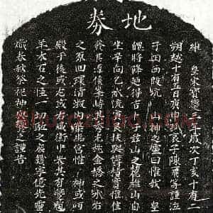 南宋 楷书买地券拓片《南宋陈一飞父陈君及母□氏买地券》高清图片欣赏